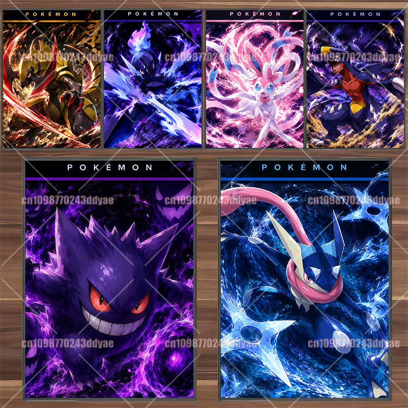 Canvas Painting - Anime Pokemon Character Original Painting Dark