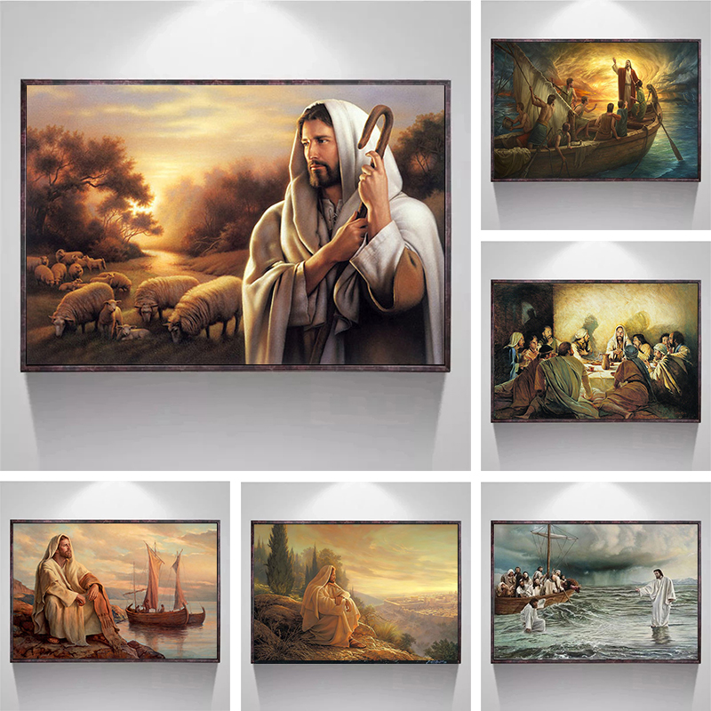 Home Decor Jesus - Christian God Jesus The Shepherd Christ