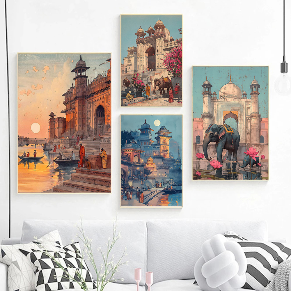 Home Decor Varanasi - Vintage Ancient India Living Banaras Varanasi