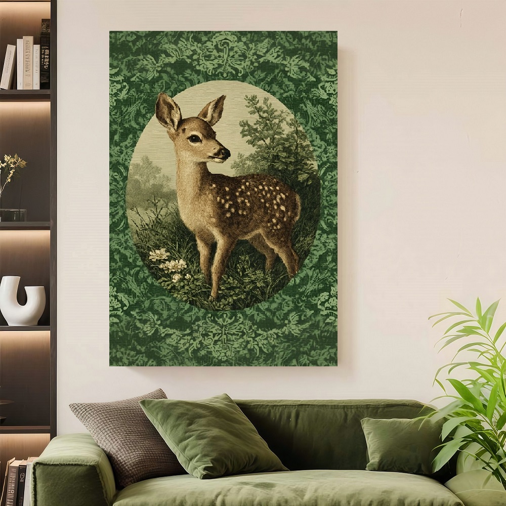 Home Decor Orange - Framed Canvas Wall Art - Elegant