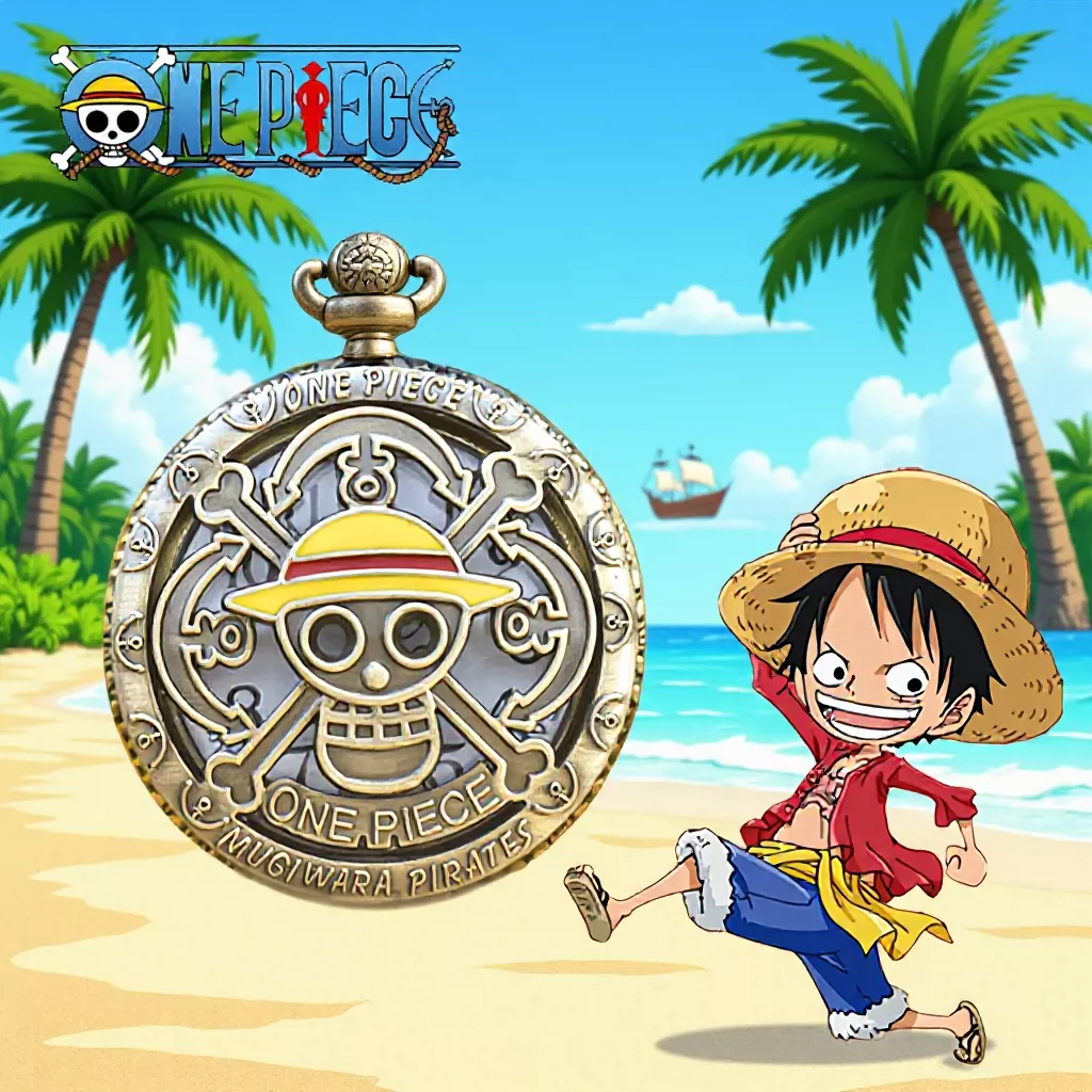 Vintage Alarm Clock - New Cartoon One Piece Pocket Watch