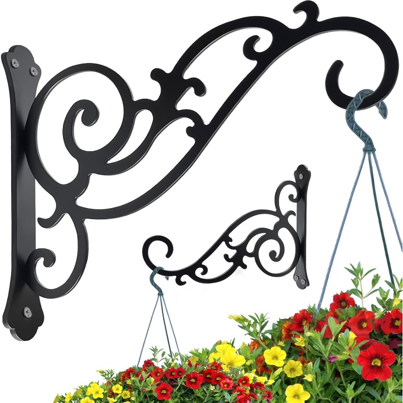 Woven Wall Basket - 1PC Wall Mounted Bracket Iron Hook