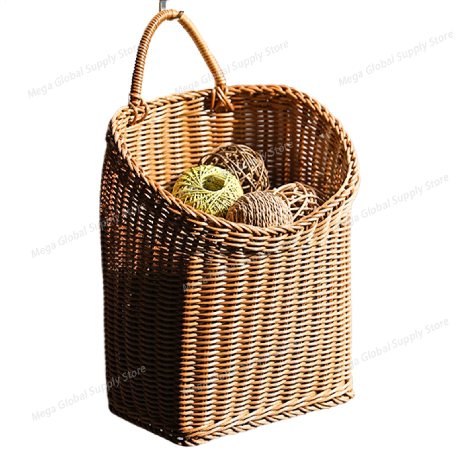 Woven Wall Basket - Wall Basket Fruit Bread Storage Ornament
