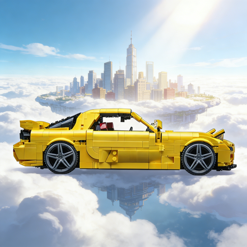 Home Decor Diy Ideas - 1315pcs MOC Mazda FD Cars Model