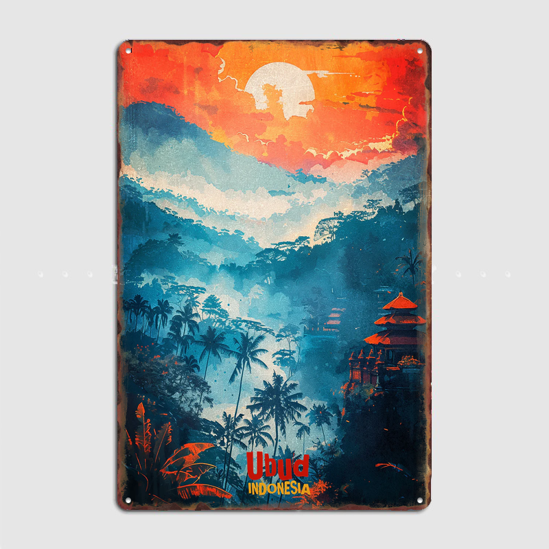 Home Decor Ubud - Ubud Art Travel Scenery Sights Retro