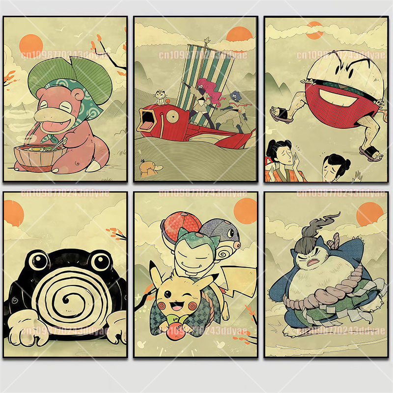 Classic Pokemon Canvas Paintin - Canvas Painting review and price