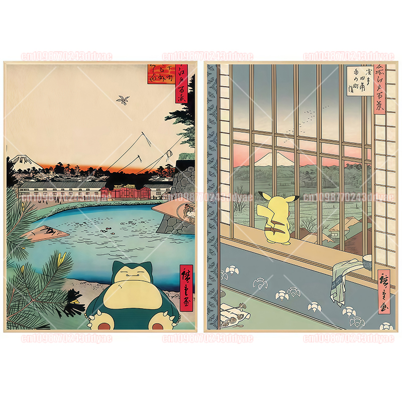 Classic Pokemon Canvas Paintin - Canvas Painting review and price
