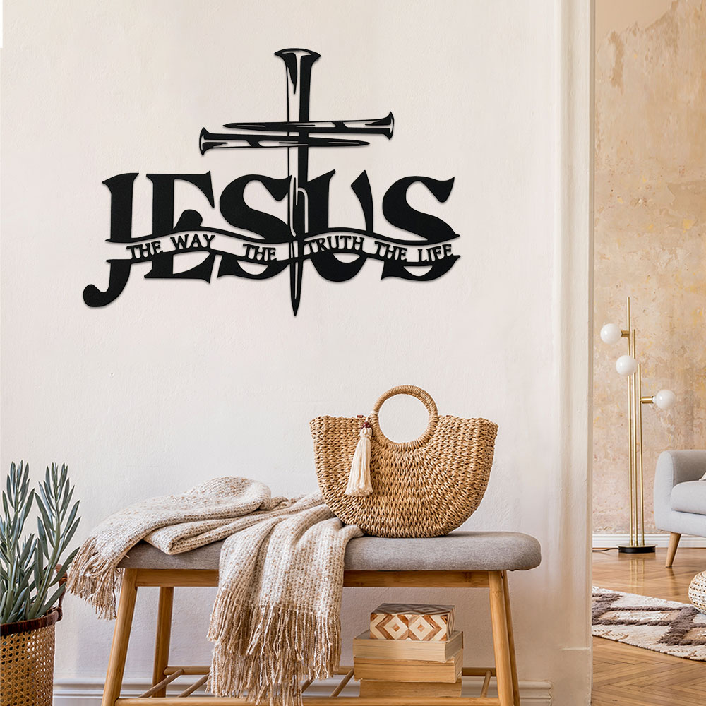 1Pc Jesus & Praying Hands Meta - Home Decor Jesus review and price