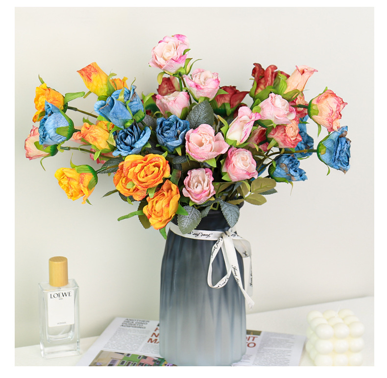 5pc 35cm Retro 5 Head Burnt Ed - Dried Flower Bouquet review and price