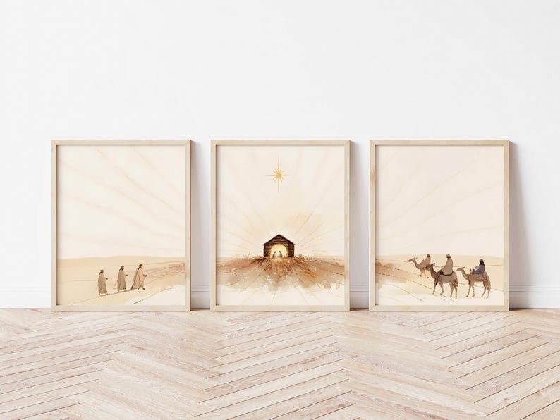 3pcs/set Easter Nativity Scene - Home Decor Jesus review and price