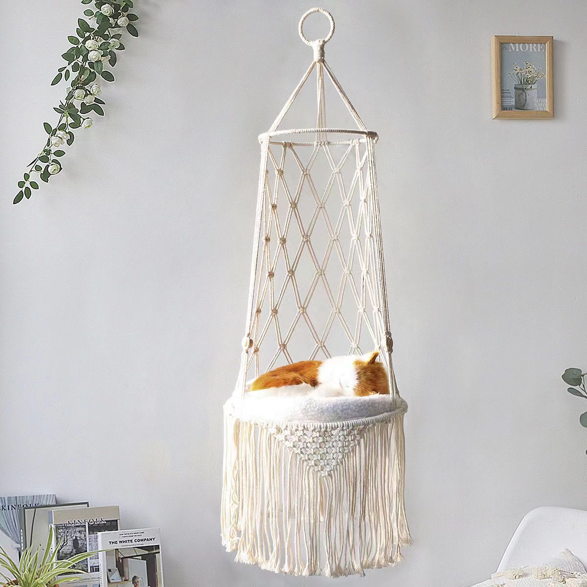 Winter Cat Window Perch, Cat H - Woven Wall Basket review and price