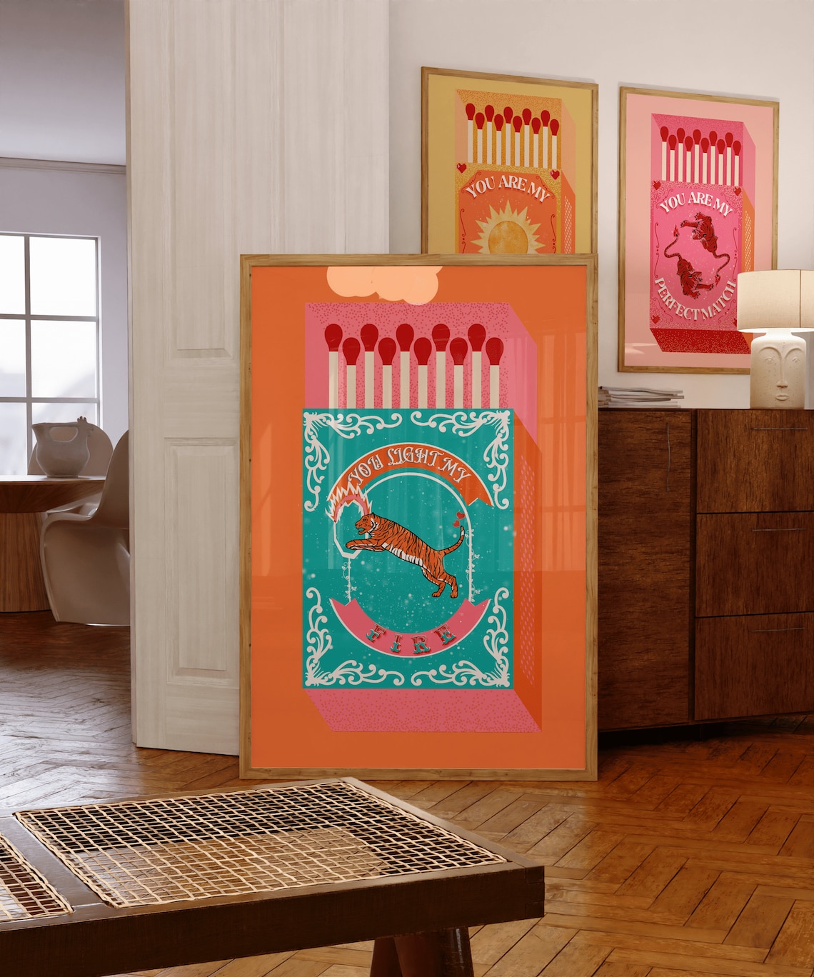 You Light My Fire Orange Match - Home Decor Orange review and price