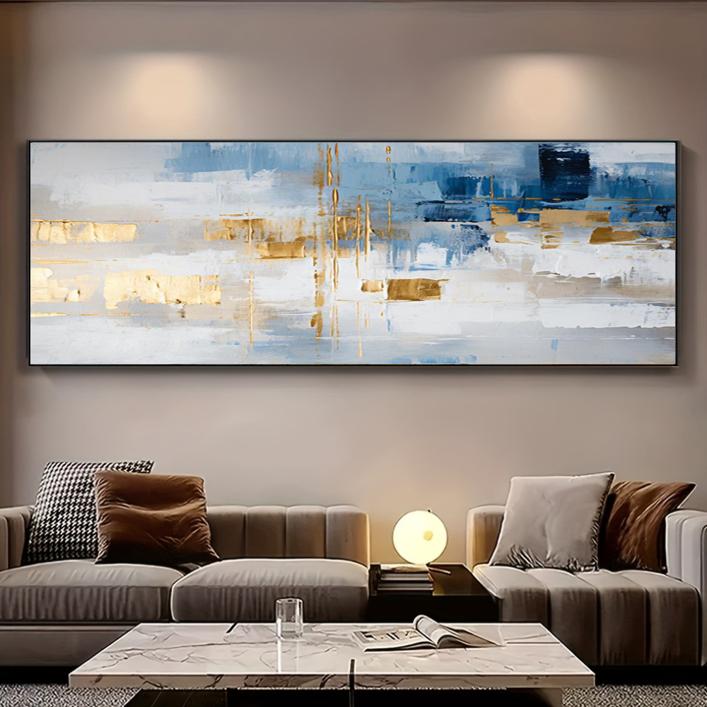 100% Handmade Abstract Oil Pai - Home Decor Orange review and price