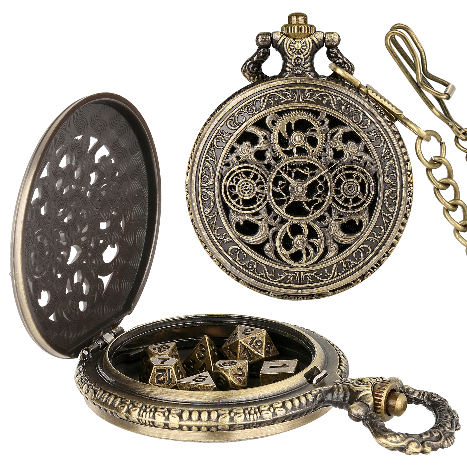 YISUYA Vintage Gears Pocket Wa - Vintage Alarm Clock review and price