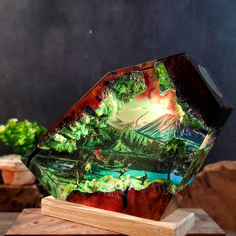 Table Resin Lamp Dinosaur Figu - Home Decor Lamp review and price