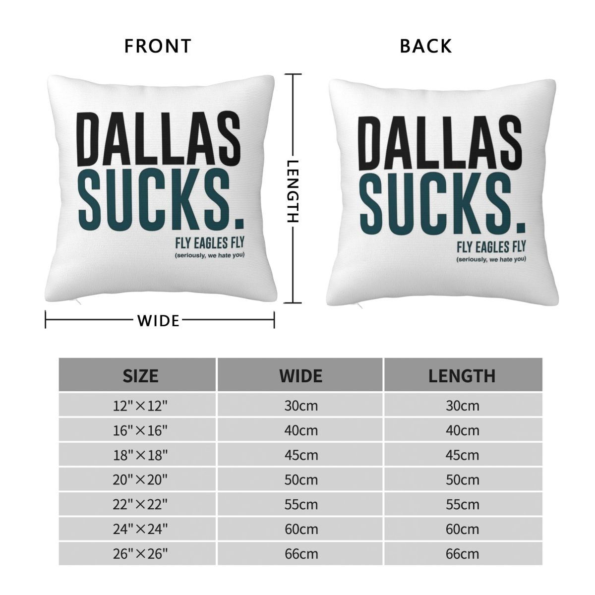Dallas Sucks Fly Eagles Fly Sq - Home Decor Dallas review and price