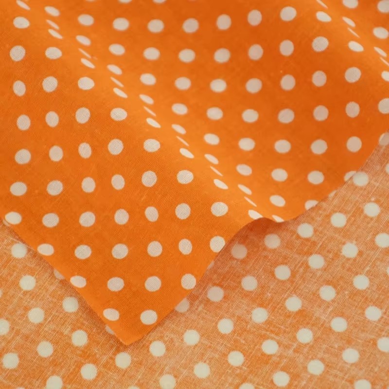 50X150CM White Orange Polka Do - Home Decor Orange review and price