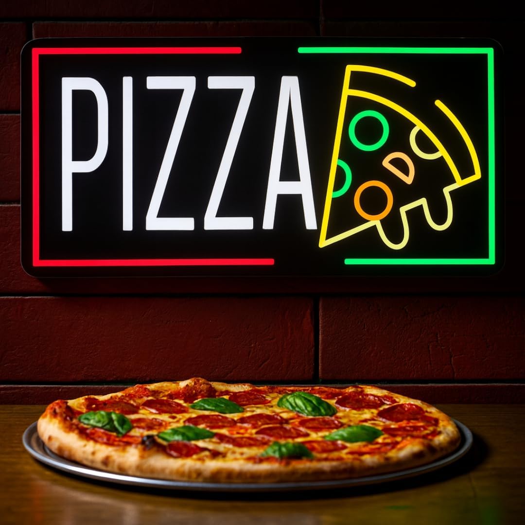 Pizza Neon Sign Business USB L - Home Decor Shop review and price