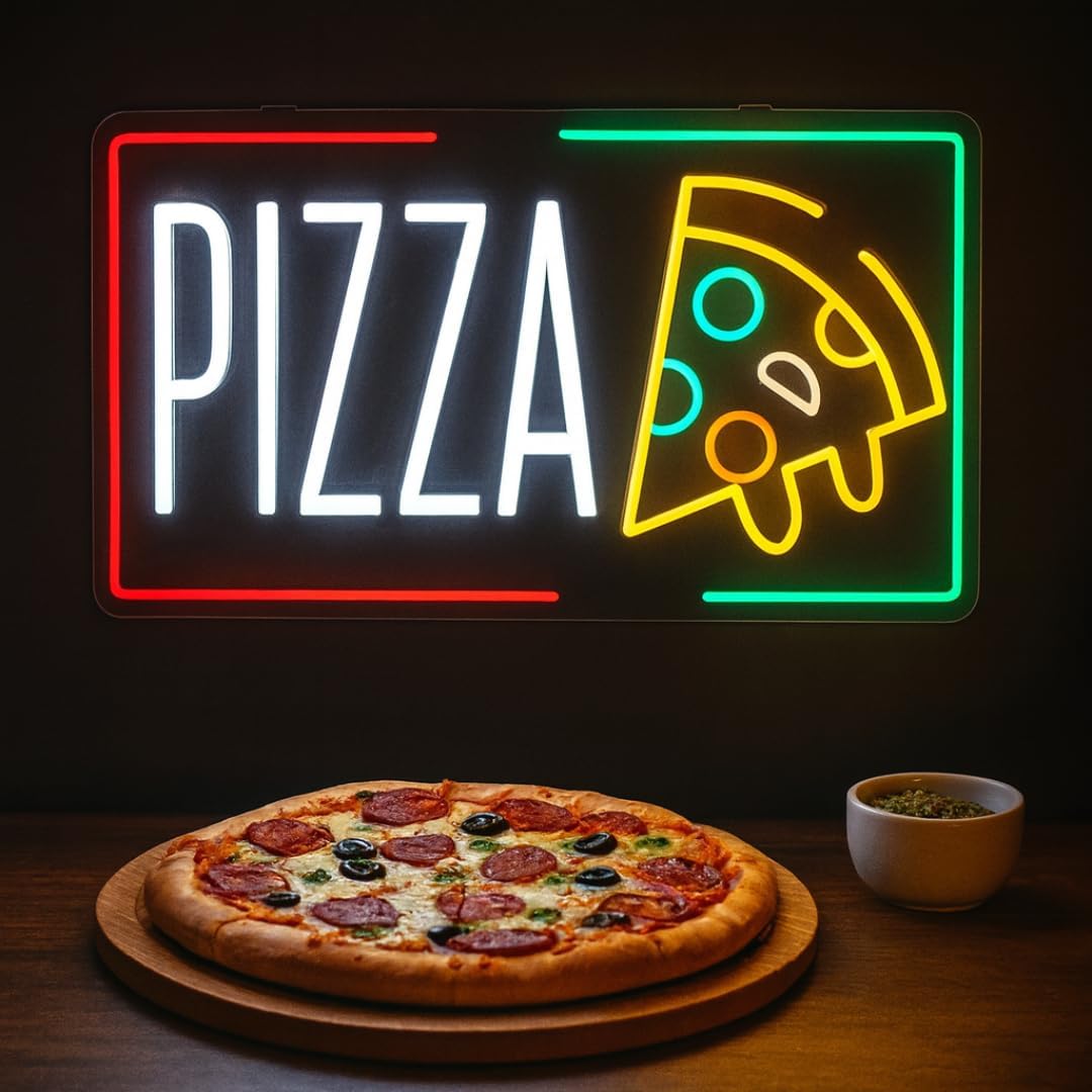 Pizza Neon Sign Business USB L - Home Decor Shop review and price