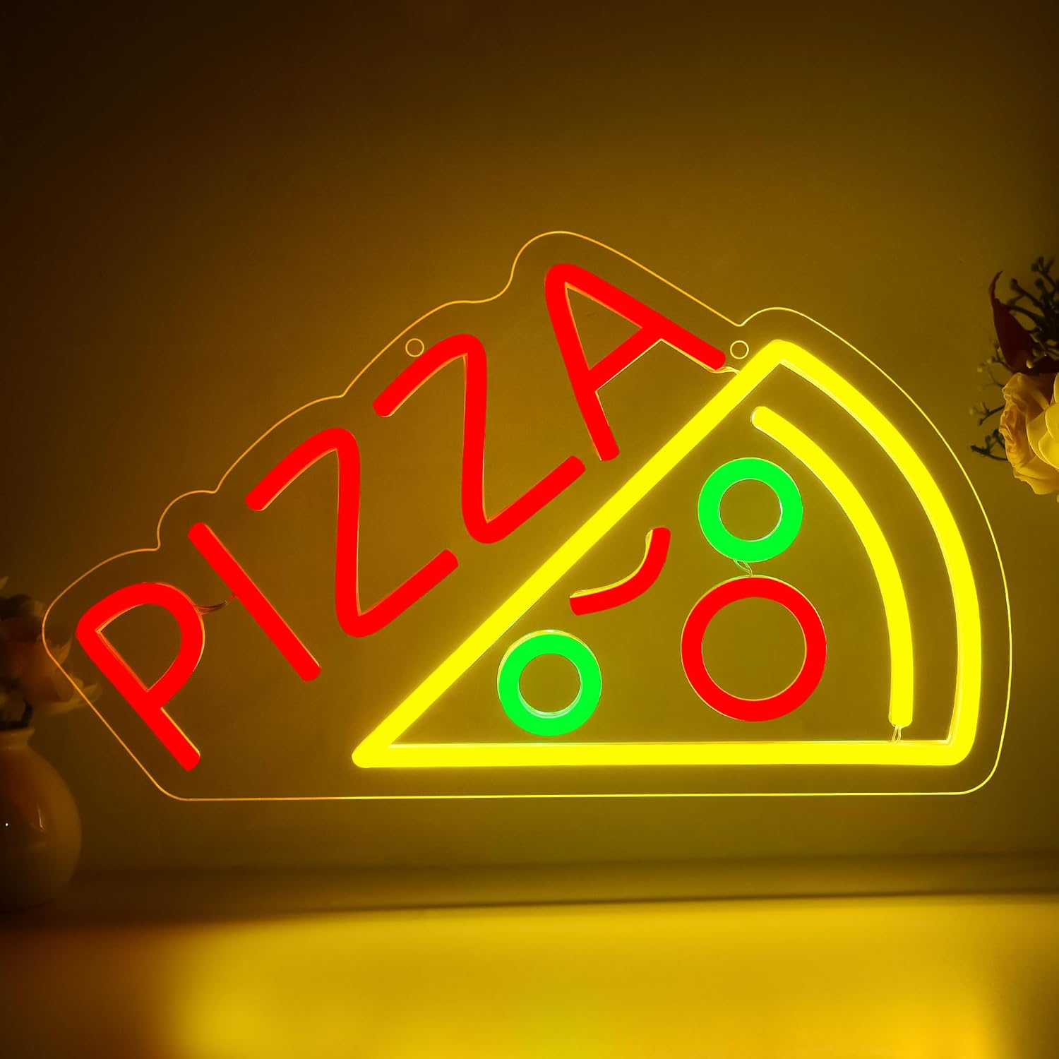 Pizza Neon Sign Business USB L - Home Decor Shop review and price