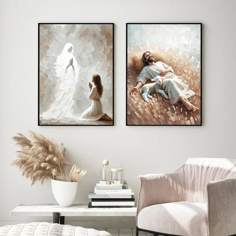 1pc frameless,Walking on Water - Home Decor Jesus review and price