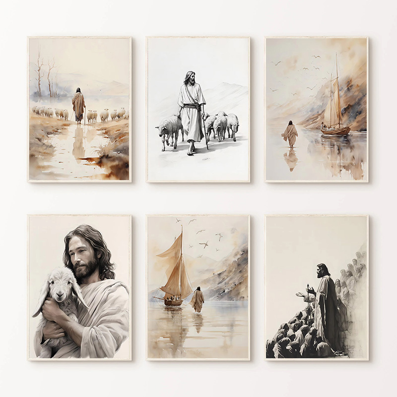 Jesus Walks on Water Christian - Home Decor Jesus review and price