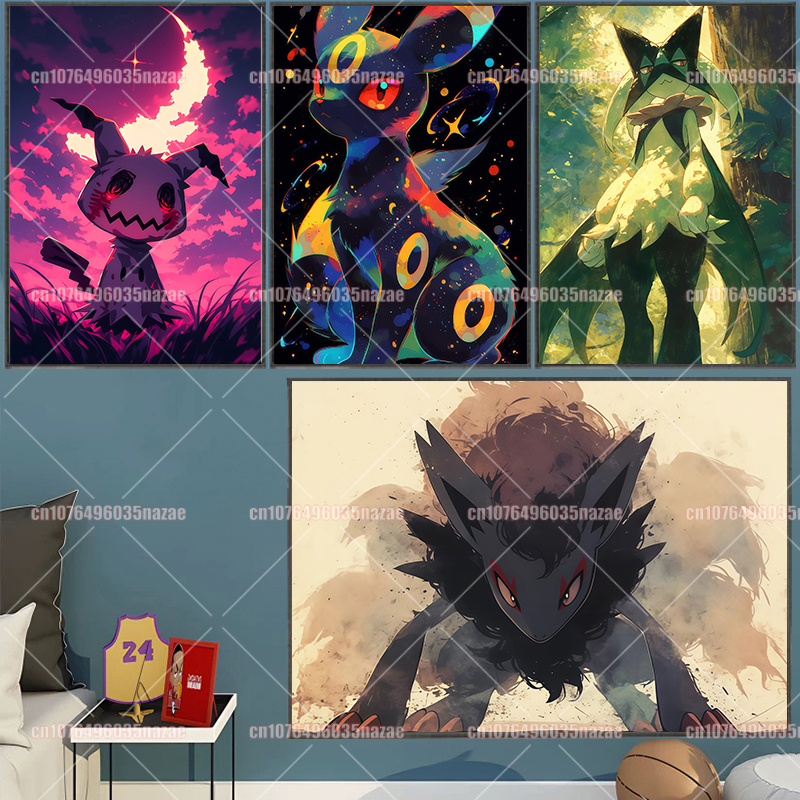 Anime Pokemon Canvas Painting  - Canvas Painting review and price