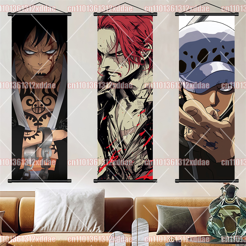 Anime One Piece Scroll Paintin - Home Decor White review and price