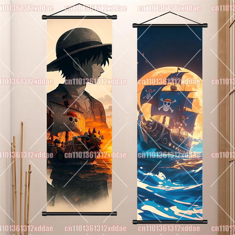 Anime One Piece Scroll Paintin - Home Decor White review and price