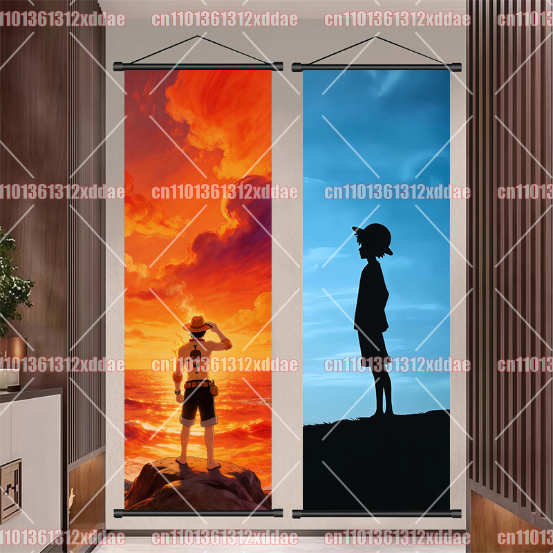 Anime One Piece Scroll Paintin - Home Decor White review and price