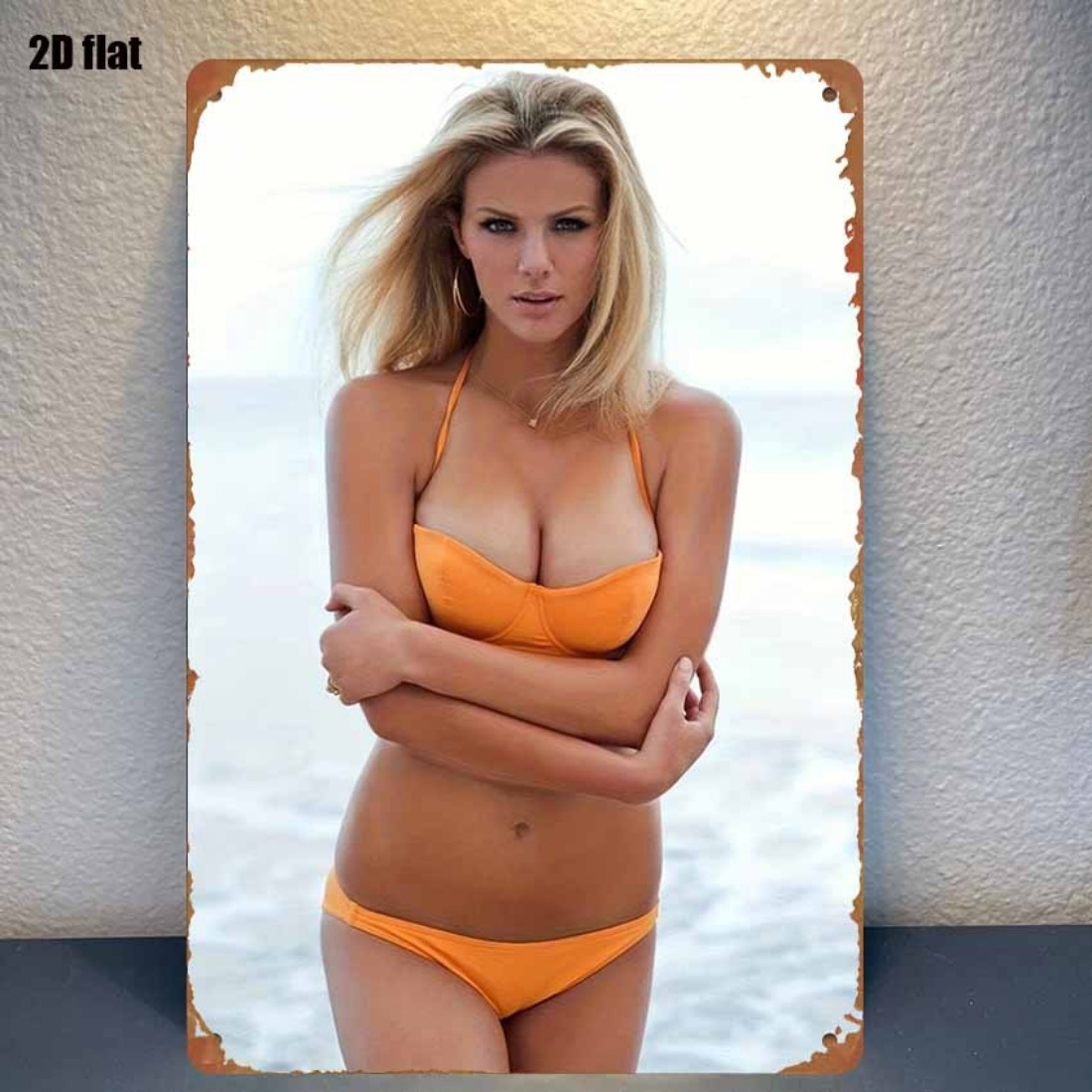 Vintage Orange Bikini Beach Gi - Home Decor Orange review and price