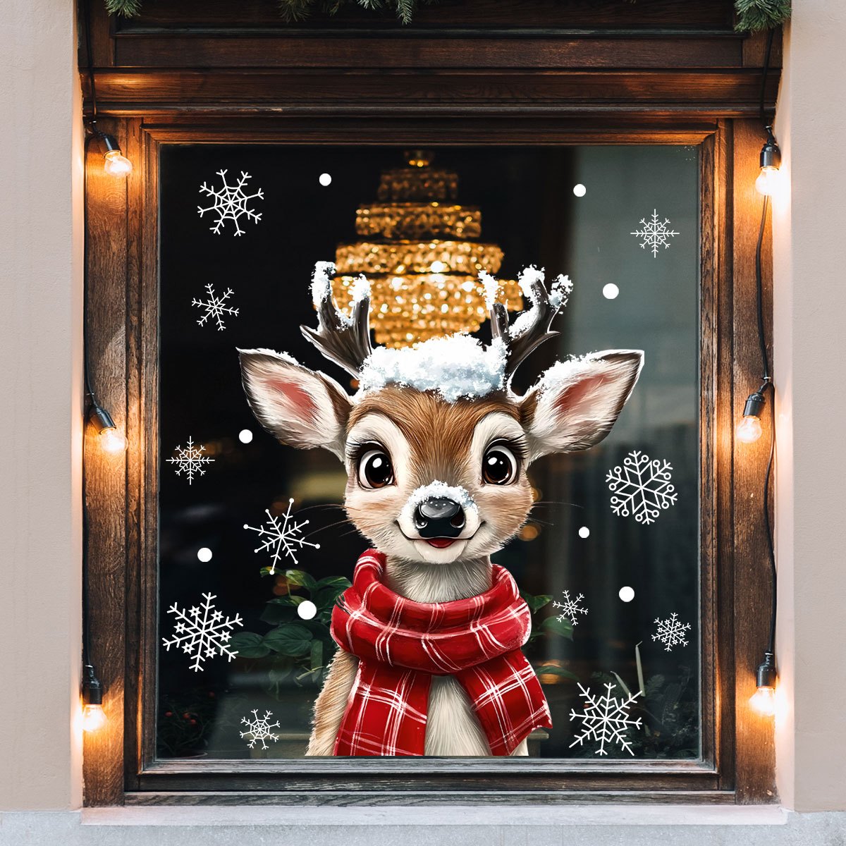 1pc Christmas Scarf Snowflake  - Home Decor Window Blinds review and price