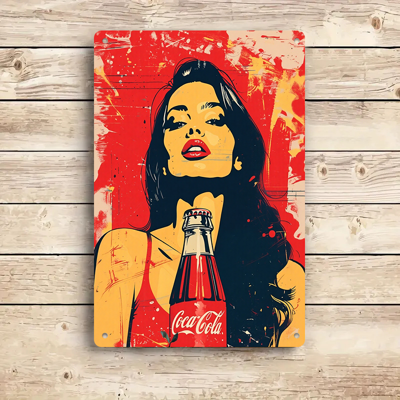 1PC 2D flat vintage Coca Cola  - Home Decor Shop review and price