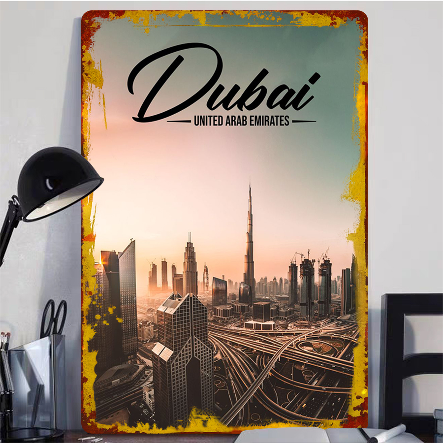 Dubai Cityscape Metal Wall Art - Home Decor Uae review and price