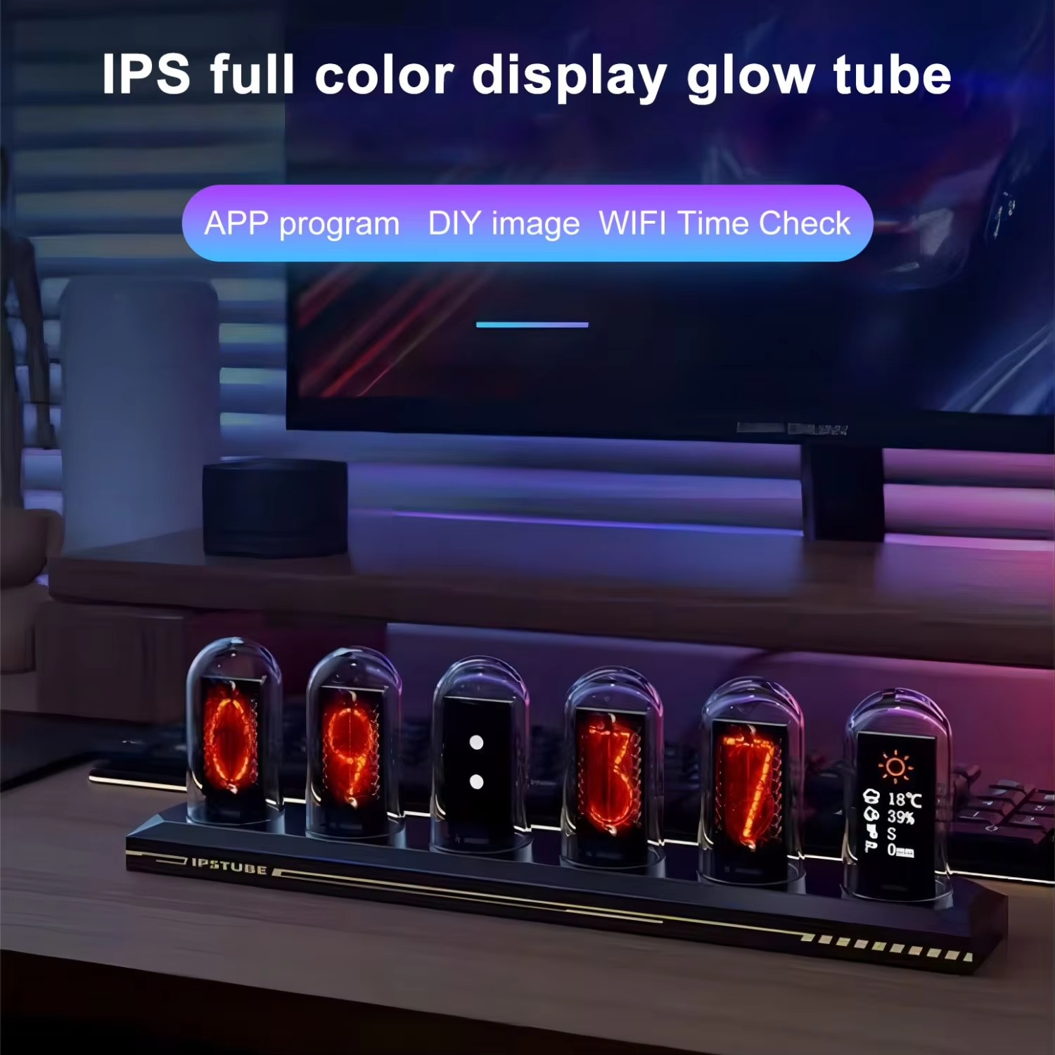 RGB Nixie Tube Clock LED Glows - Home Decor Diy Ideas review and price