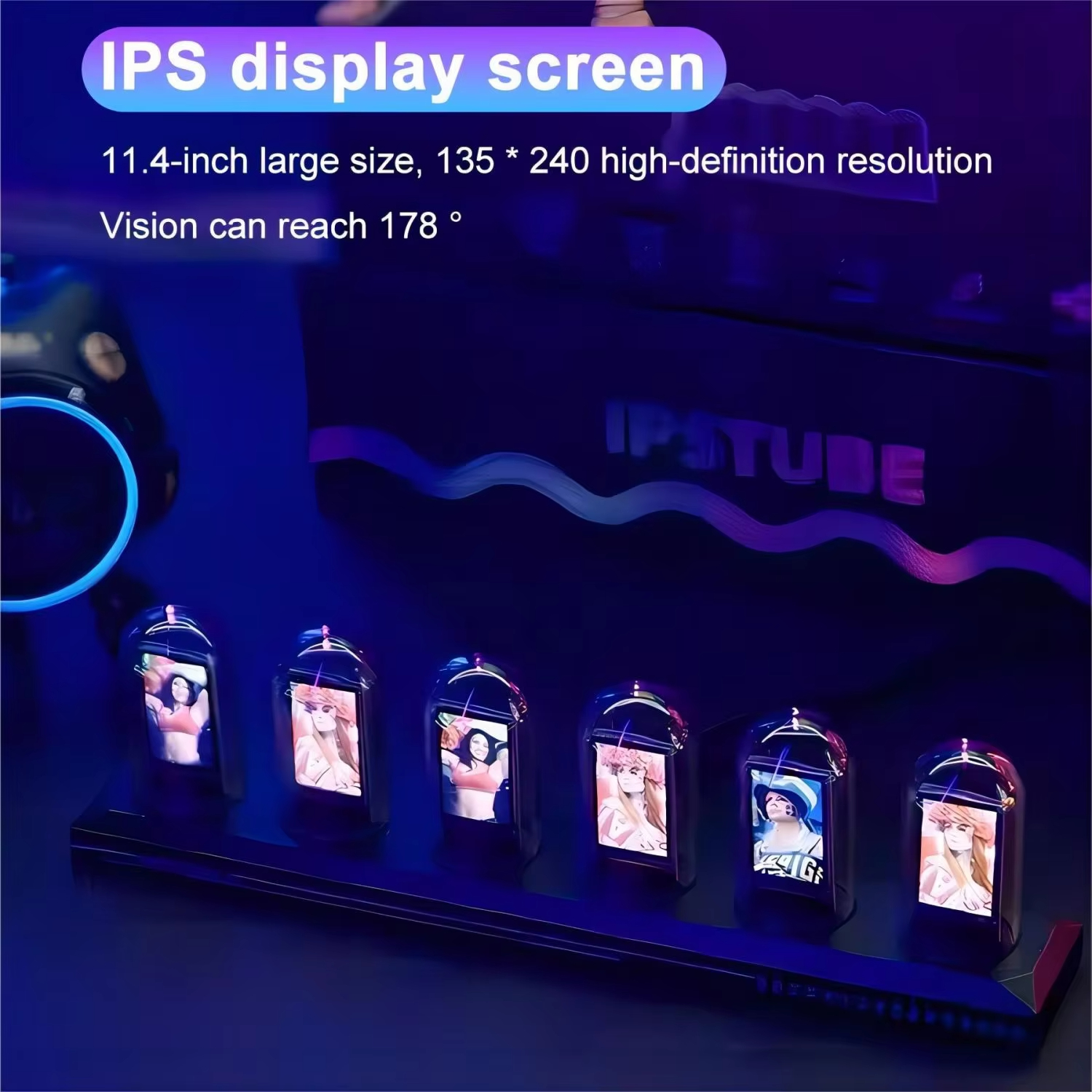 RGB Nixie Tube Clock LED Glows - Home Decor Diy Ideas review and price