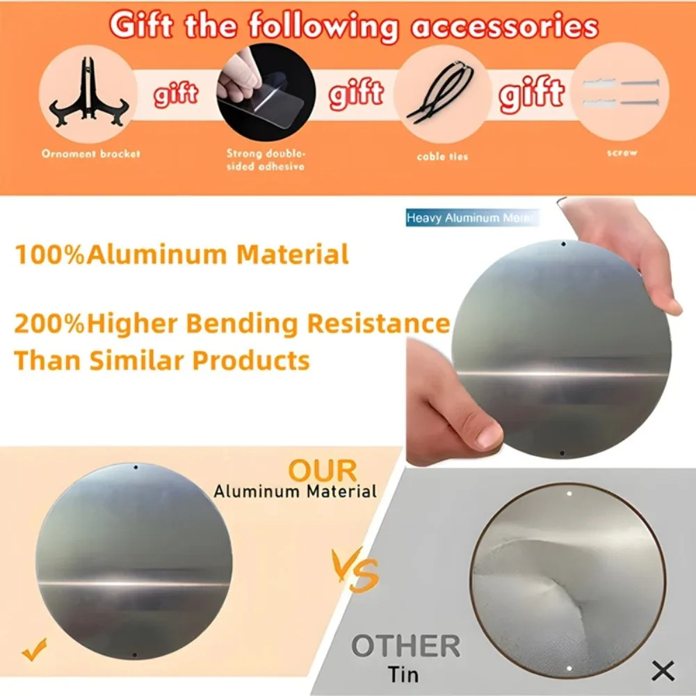 8in & 11.8in 1pc Round 3D Pira - Home Decor Shop review and price
