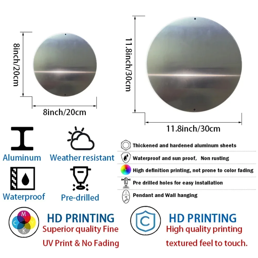 8in & 11.8in 1pc Round 3D Pira - Home Decor Shop review and price