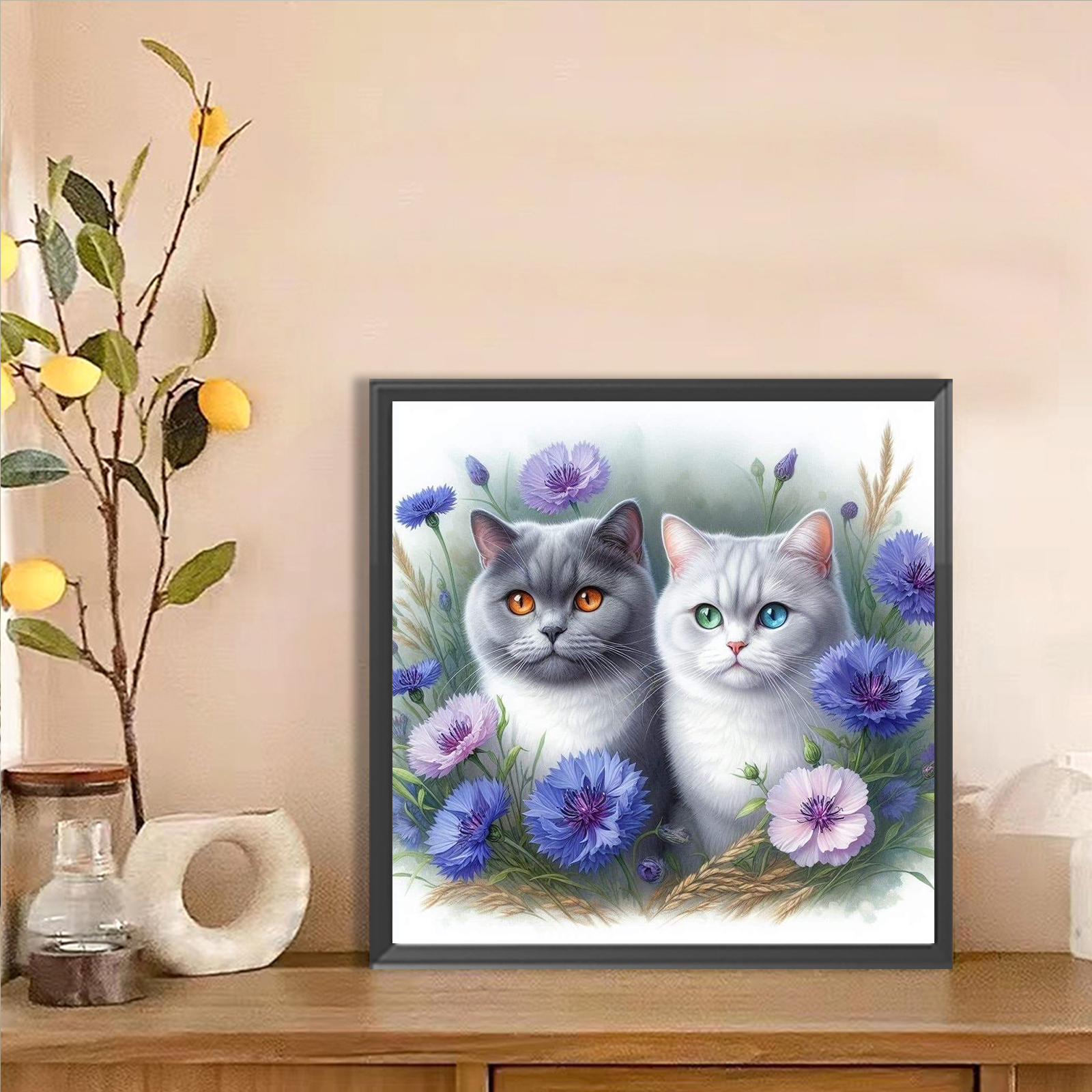 Cat Full DIY 5D Round Drill Di - Home Decor Diy Ideas review and price