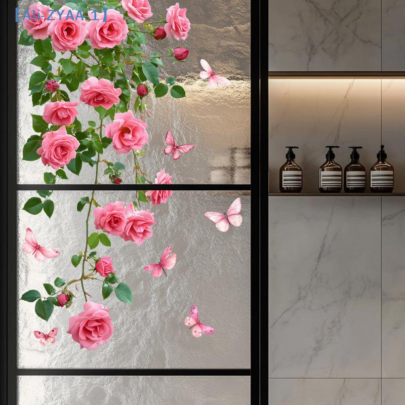 1PC Flower Vine Window Decal P - Home Decor Window Blinds review and price
