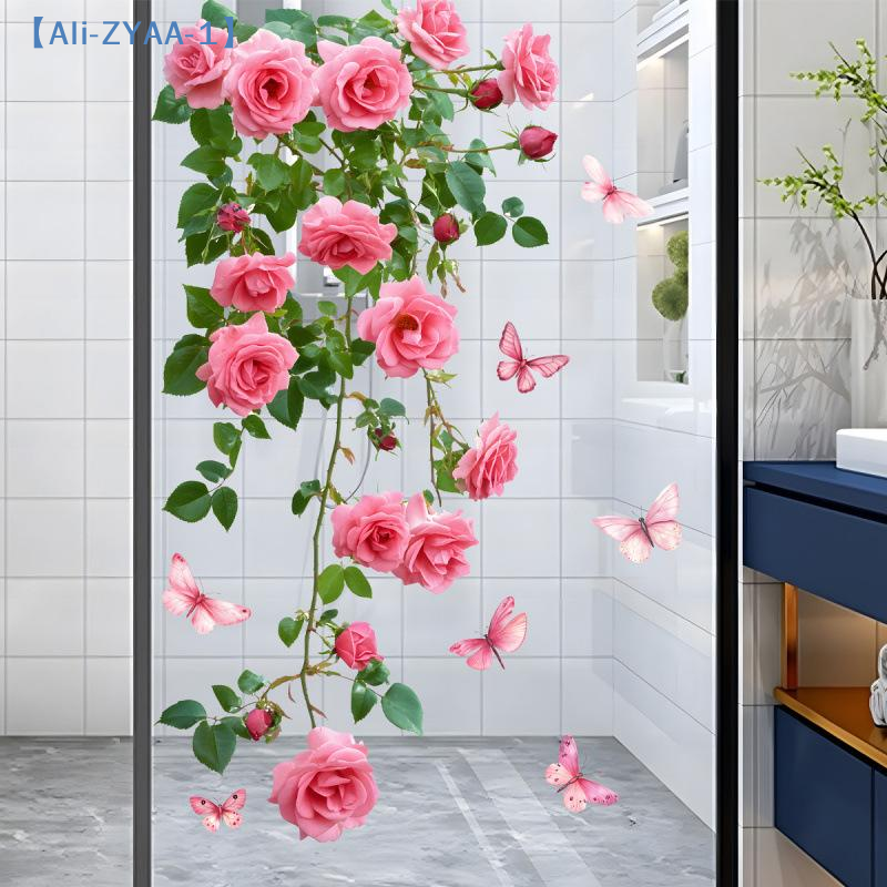 1PC Flower Vine Window Decal P - Home Decor Window Blinds review and price