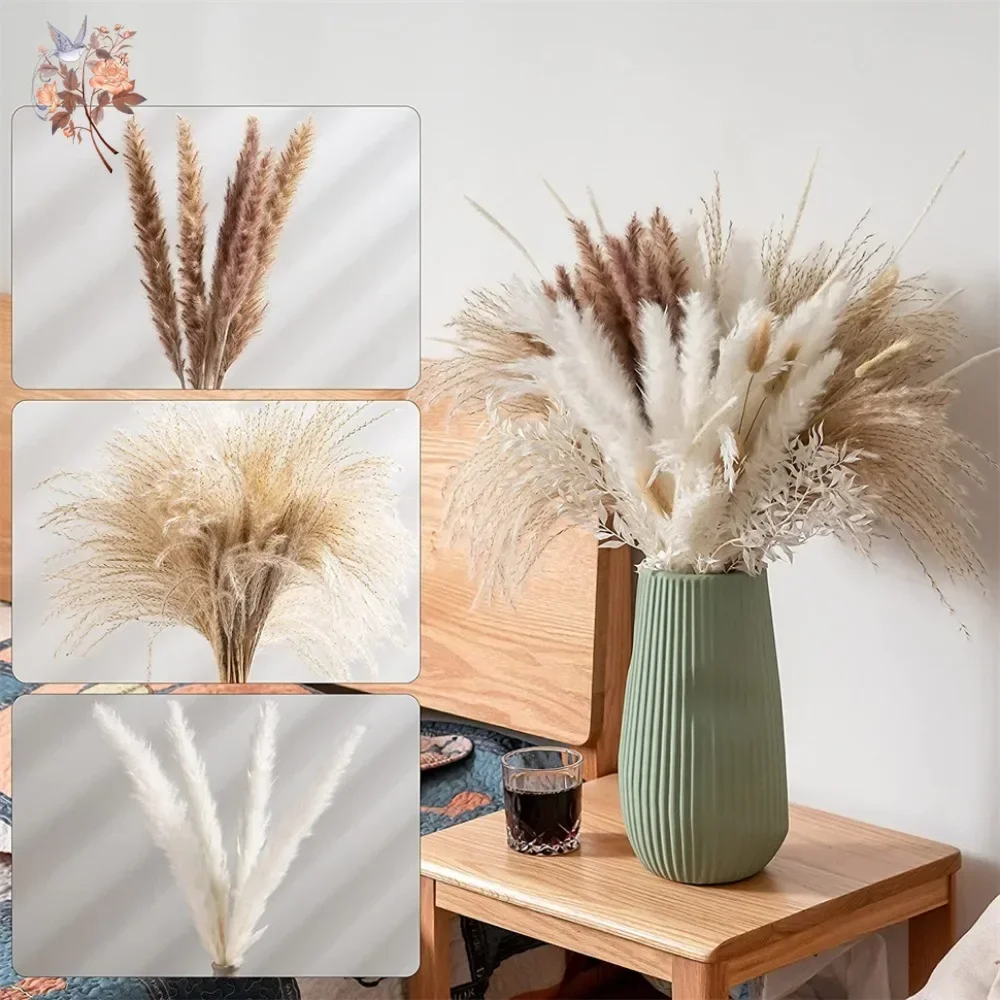 88pcs Natural Fluffy Dried Pam - Dried Flower Bouquet review and price