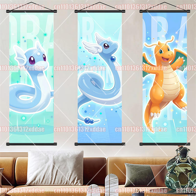 Pokemon Scroll Painting Dragon - Canvas Painting review and price