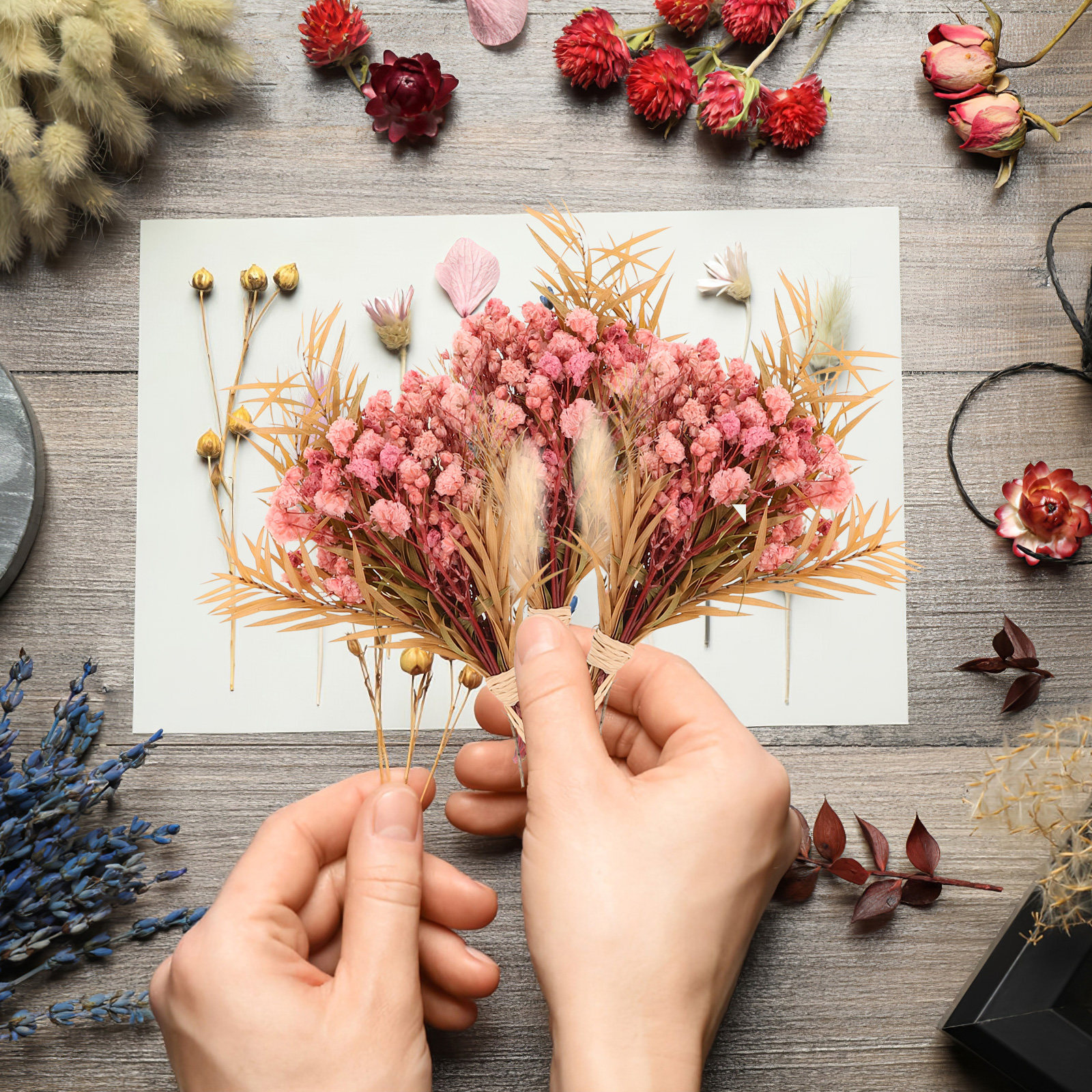 3Pcs Mini Dried Floral Bouquet - Dried Flower Bouquet review and price