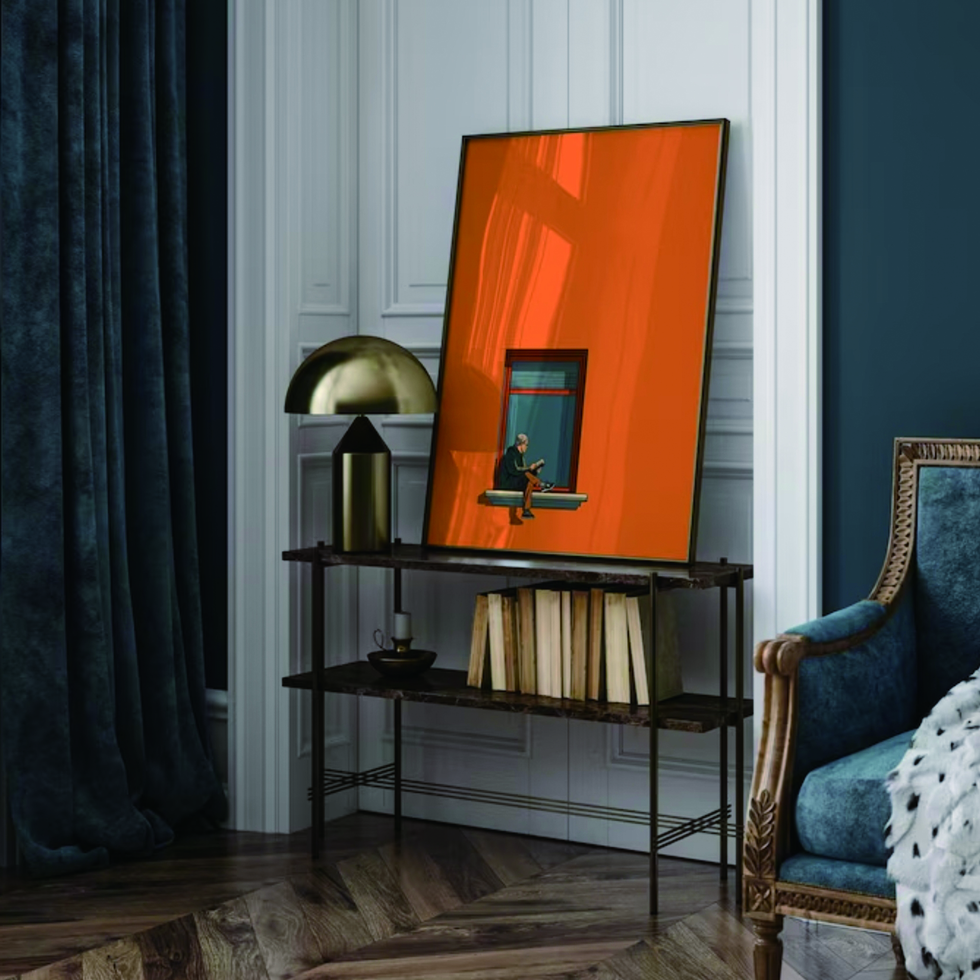 Orange Minimalist Dopamine War - Home Decor Orange review and price