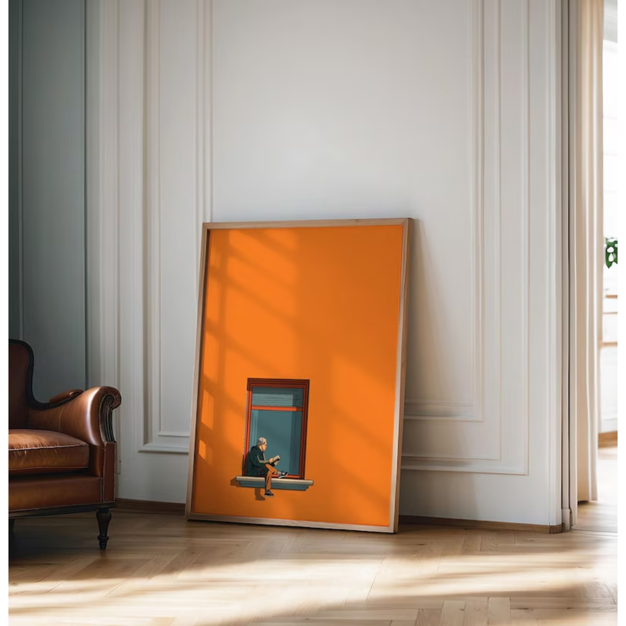 Orange Minimalist Dopamine War - Home Decor Orange review and price