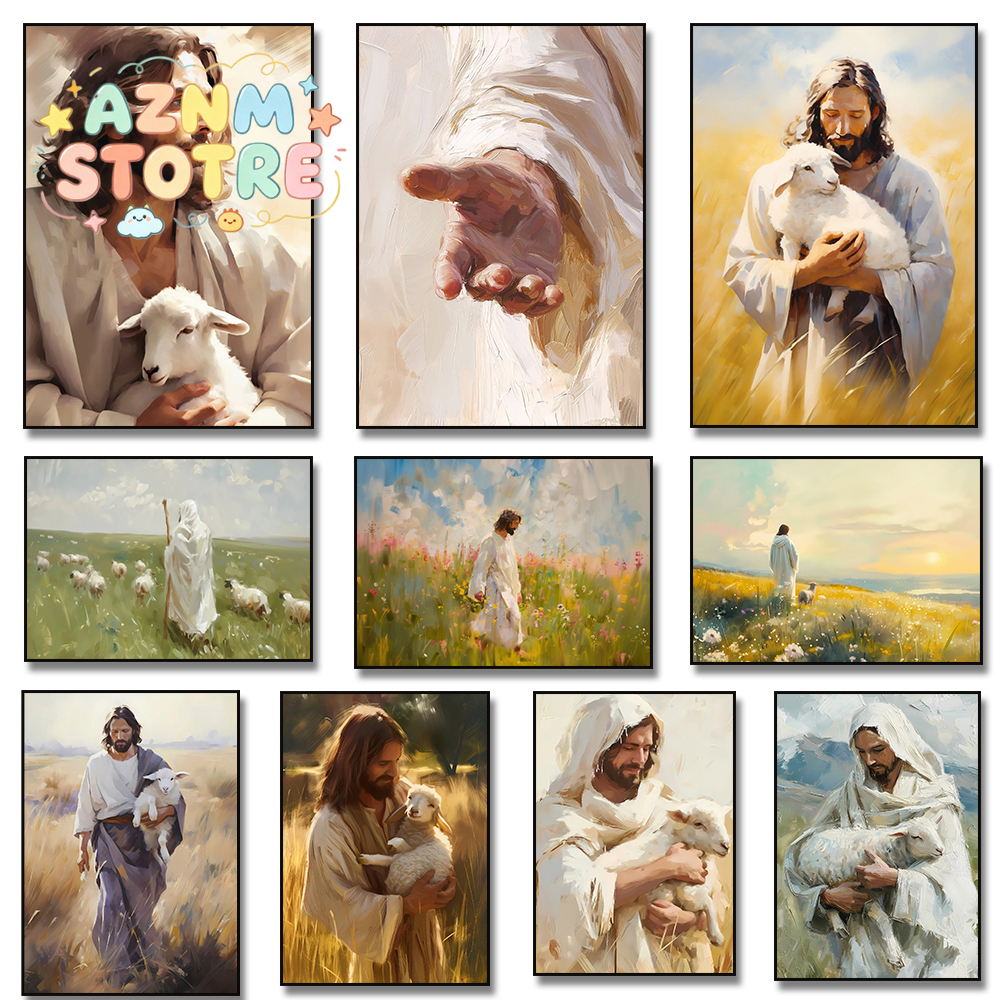 Christ Jesus and The Lamb Wate - Home Decor Jesus review and price
