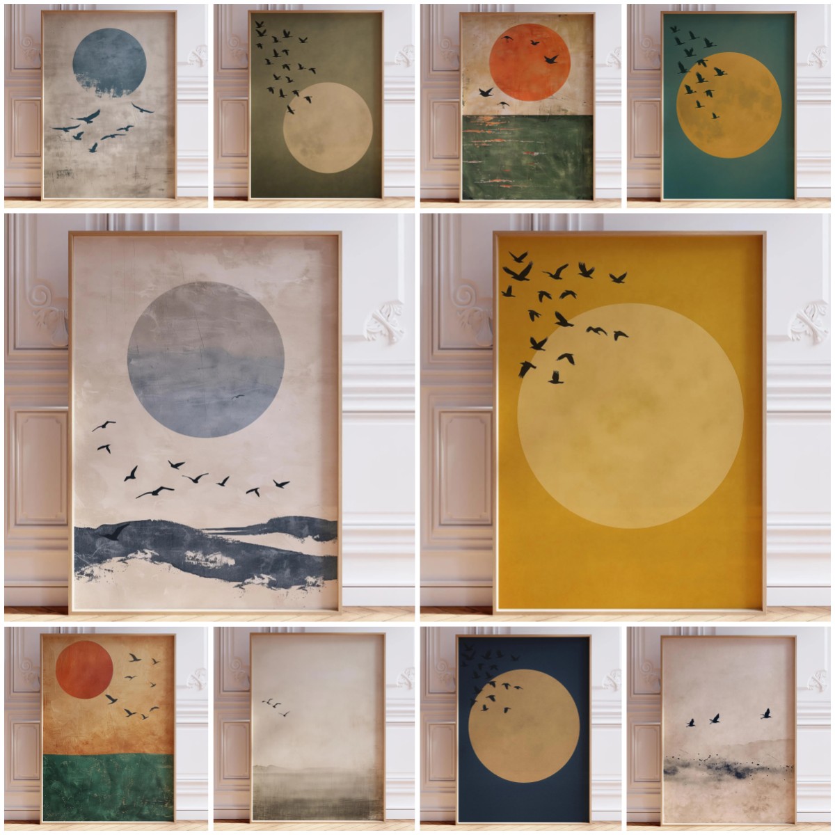 Japandi Poster Neutral Minimal - Home Decor Orange review and price