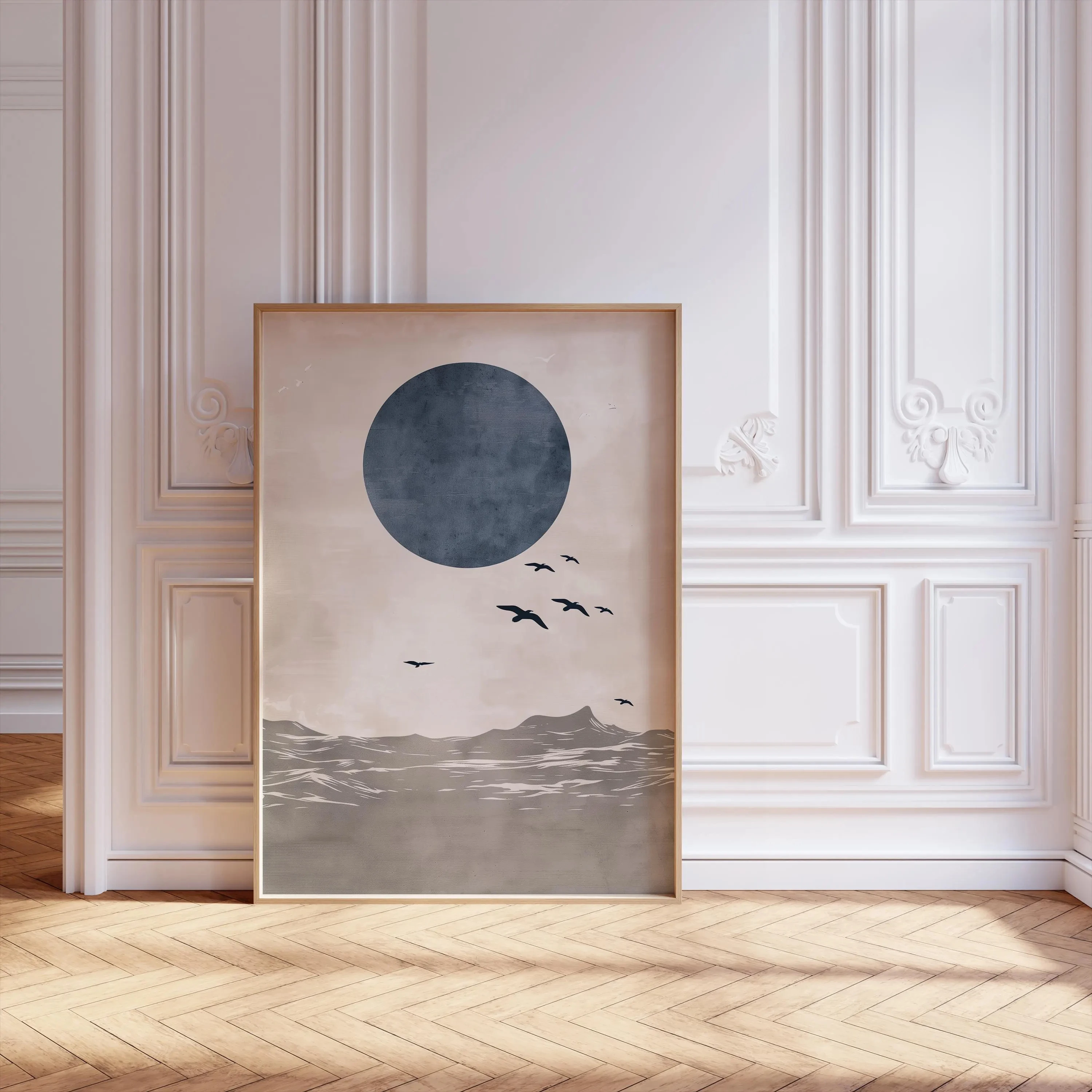 Japandi Poster Neutral Minimal - Home Decor Orange review and price