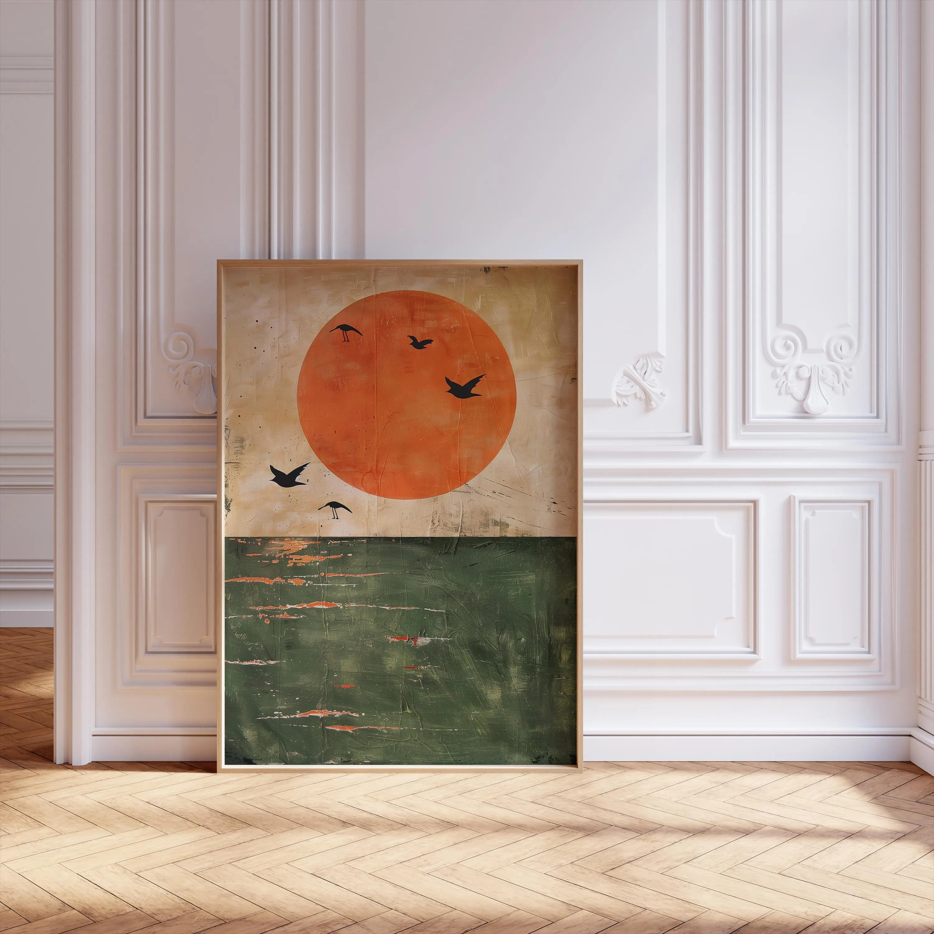 Japandi Poster Neutral Minimal - Home Decor Orange review and price